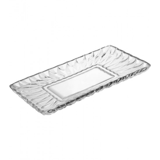 Travessa 29,5x16x2,5cm Para Servir De Cristal Ecológico Diamond